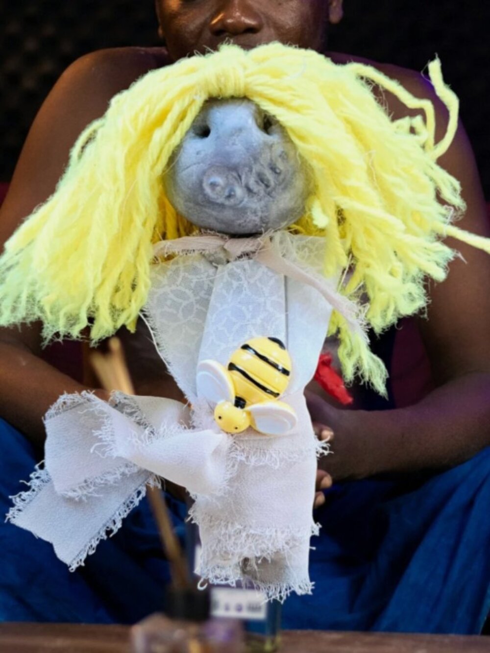 Voodoo Doll Kit Sinister Stinger's Echo sends repeated Stings 6" Pins & Guide
